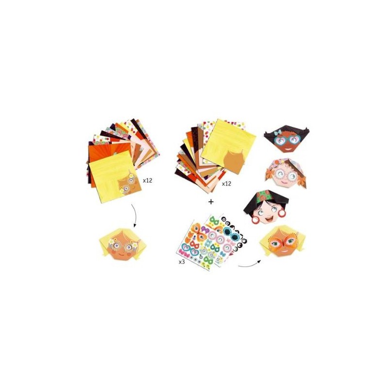 Djeco - Origami - Gezichten