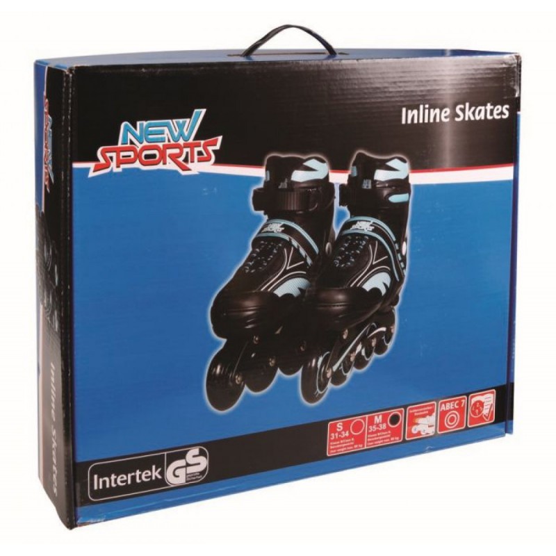 Inliner blauw mt 35-38 abec 7, New Sport