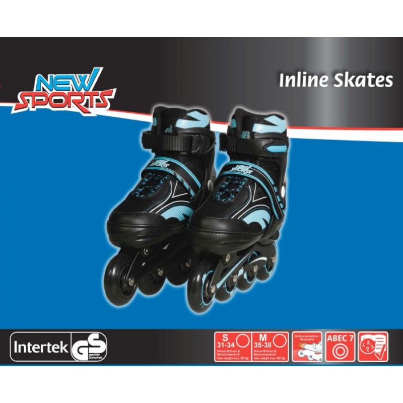 Inliner blauw mt 35-38 abec 7, New Sport