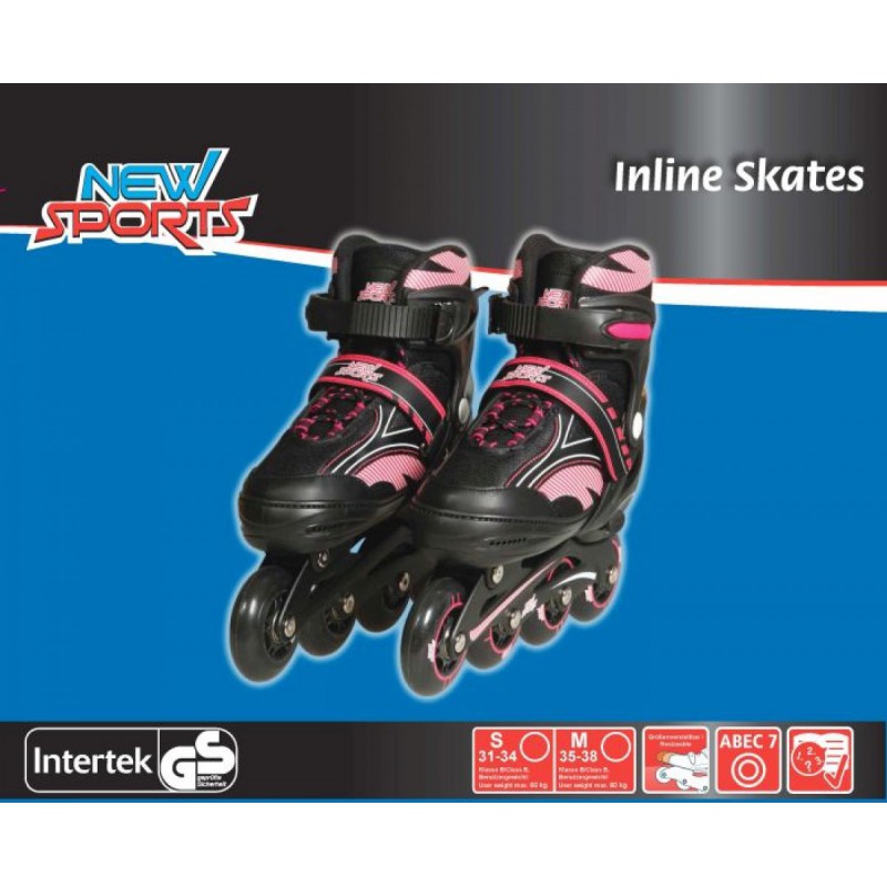 Inliner Pink mt 35-38 abec 7, New Sport