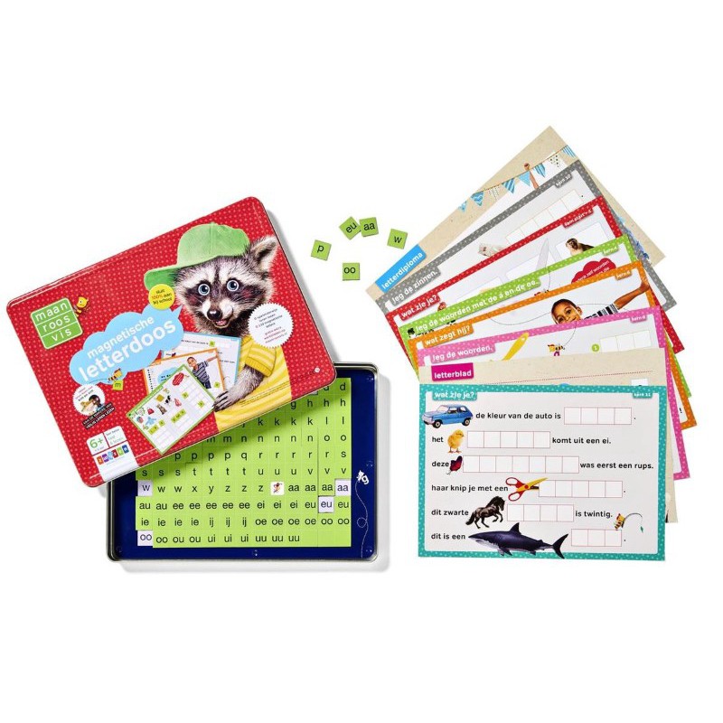 Magnetische Letterdoos Zwijsen Maan Roos Vis