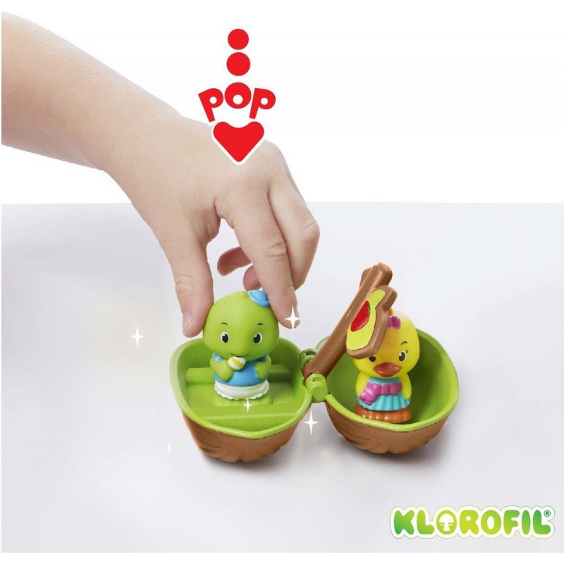 Klorofil, lichtgevend Noot boot speelset incl. figuur