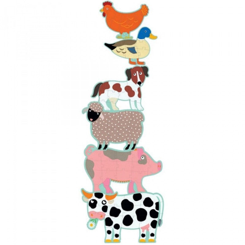 Djeco - Grote stapelpuzzel - Honoré & vrienden