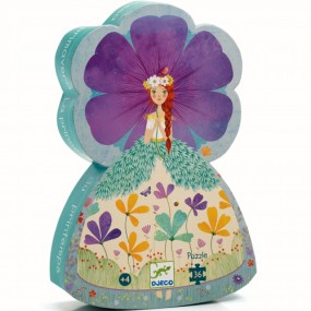 Djeco - Silhouette Puzzel: Lente prinses