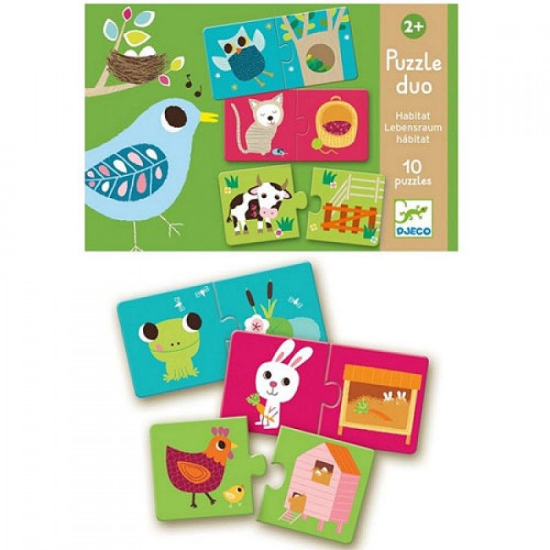 Djeco - Duo Puzzel - Leefomgeving