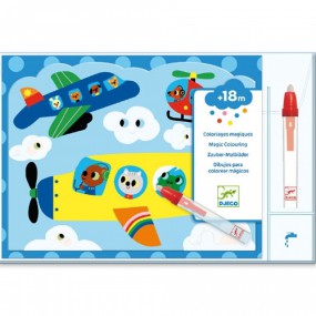 Djeco - Kleuren met water - Verstopt in de lucht