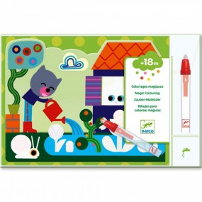 Djeco - Kleuren met water - Verstopt in de tuin