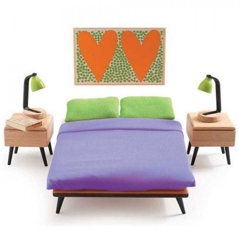 Djeco - Poppenhuis Slaapkamer ouders