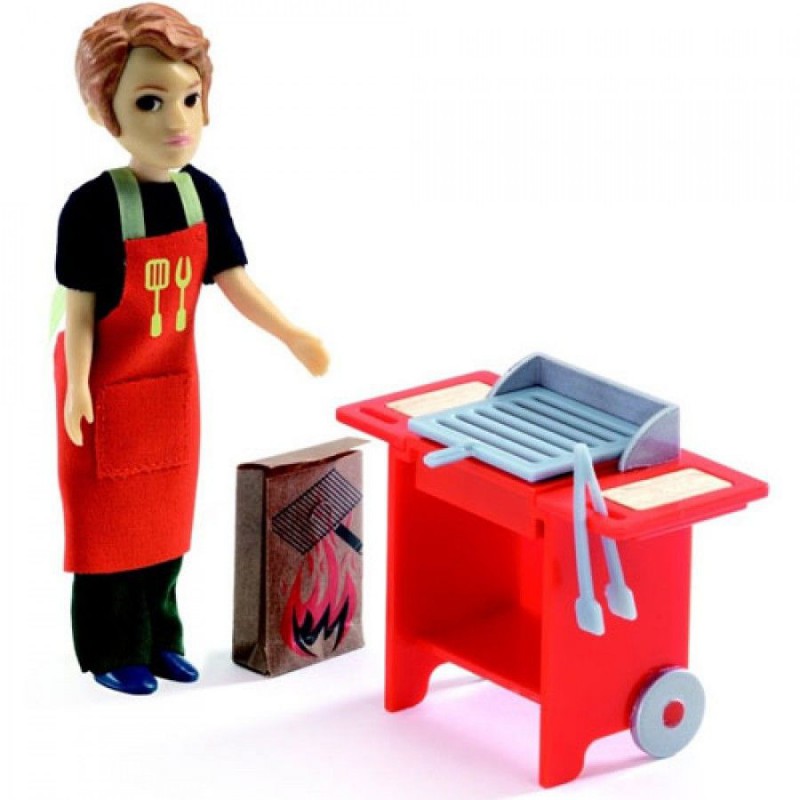 Djeco - Poppenhuis Barbecue & Accessoires
