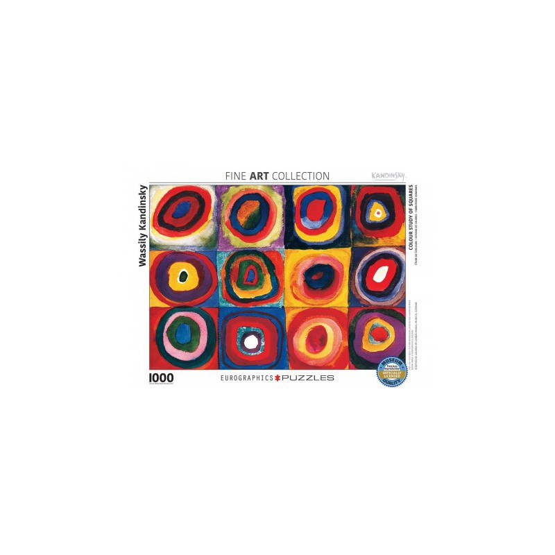 Colour Study of Squares - Wassily Kandinsky  , Eurographics 1000stukjes