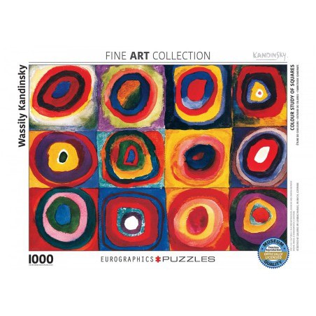 Colour Study of Squares - Wassily Kandinsky  , Eurographics 1000stukjes