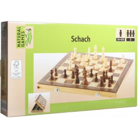 Schaakset in koffer, 40x40cm