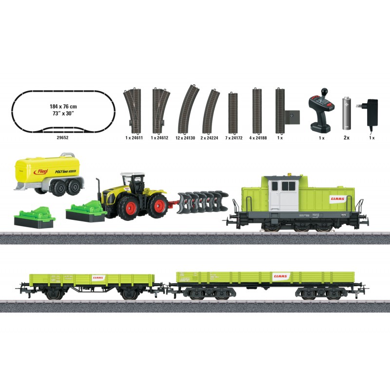 Märklin-HO Start up, Startset " Claas, Landbouw "  29652