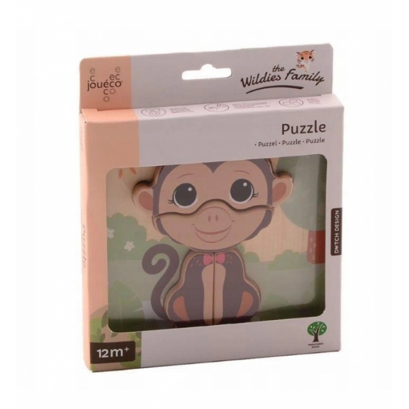 The Wildies Family Dierenpuzzel (4 ass.), Jouéco