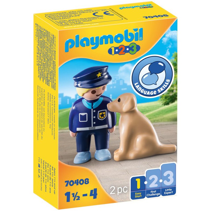Playmobil 1.2.3. 70408 Politieman met hond