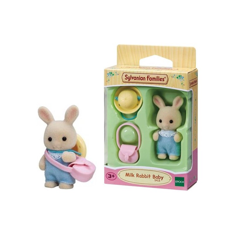 Baby wit konijn,5413 Sylvanian families