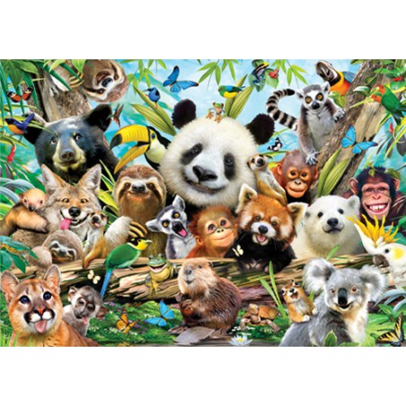Double-Sided Selfie Puzzles - Jungle (500)