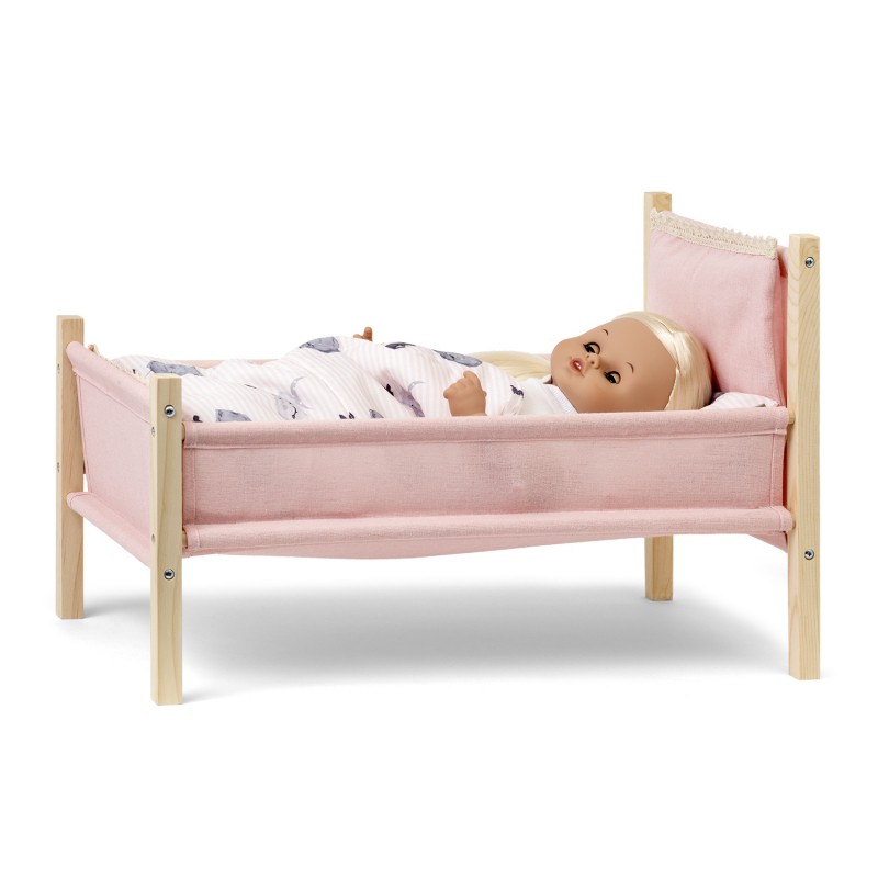 Houten poppenstoel (blank/roze) - Skrallan