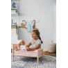 Houten poppenstoel (blank/roze) - Skrallan