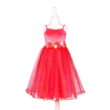 Evyanne jurk, rood, 8-10 jaar