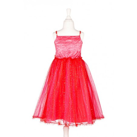 Evyanne jurk, rood, 8-10 jaar