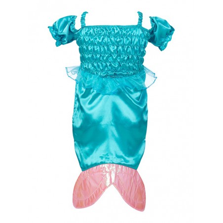 Marina mermaid dress, aqua/lilac, 3-4 jr.