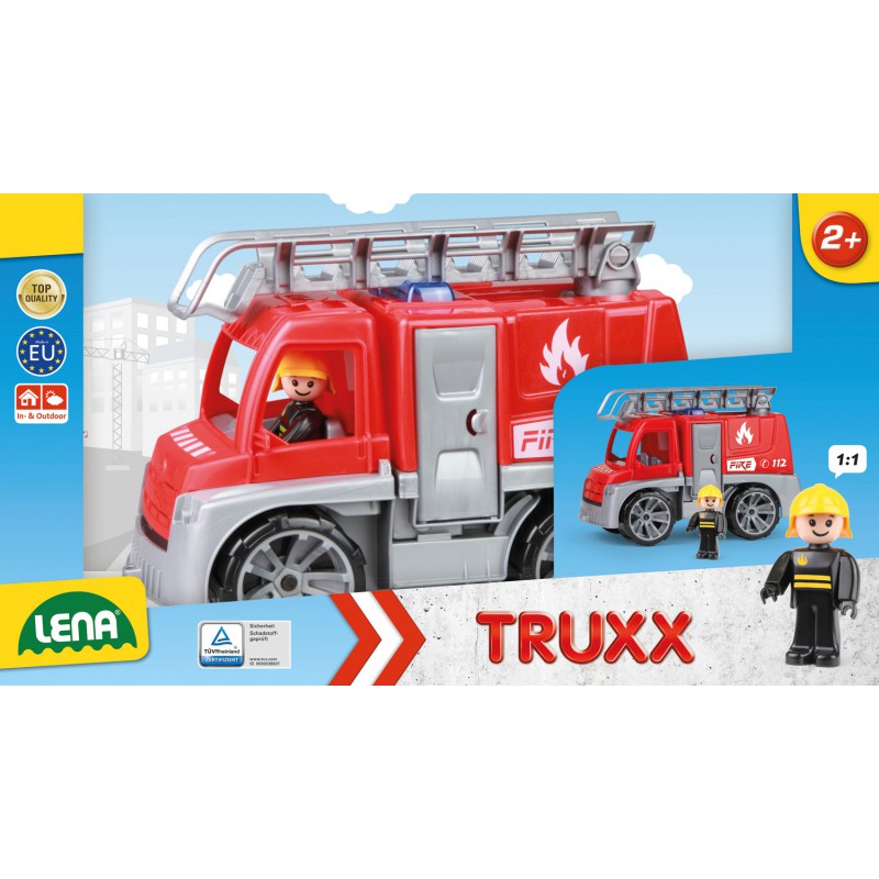 LENA, Brandweerwagen met ladder 29cm, TRUXX