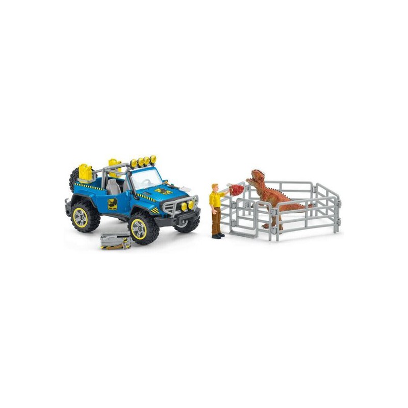 Schleich Jeep met dino buitenpost , 41464