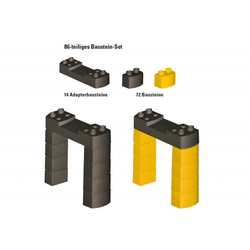 Märklin My World, Set Bouwstenen Viaductspoorweg stijging en daling, 72221