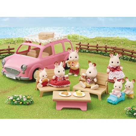 Familie Picknick Auto 5535