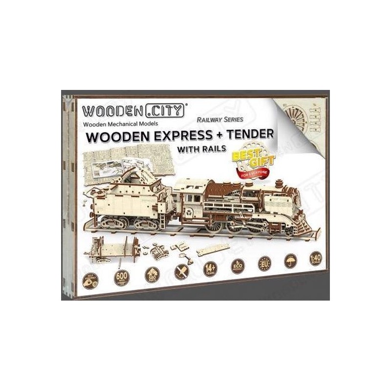 Wooden express and tender- Wooden City