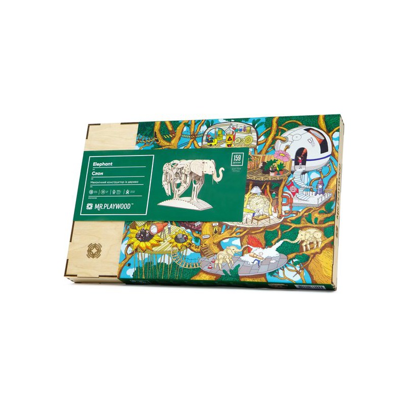 Bewegende olifant- PlayWood