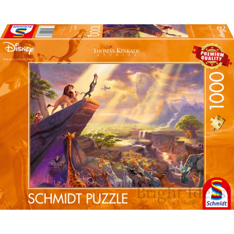 Disney Koning van de leeuwen,  Kinkade 1000 stukjes