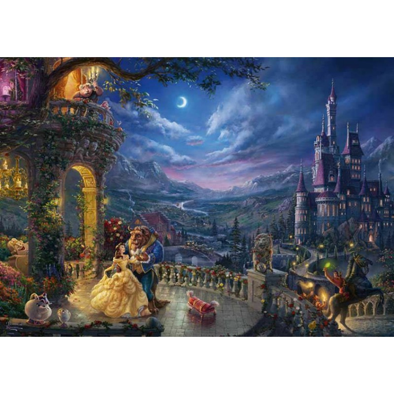 Disney Beauty and the beast,  Kinkade 1000 stukjes