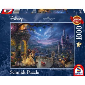 Disney Beauty and the beast,  Kinkade 1000 stukjes