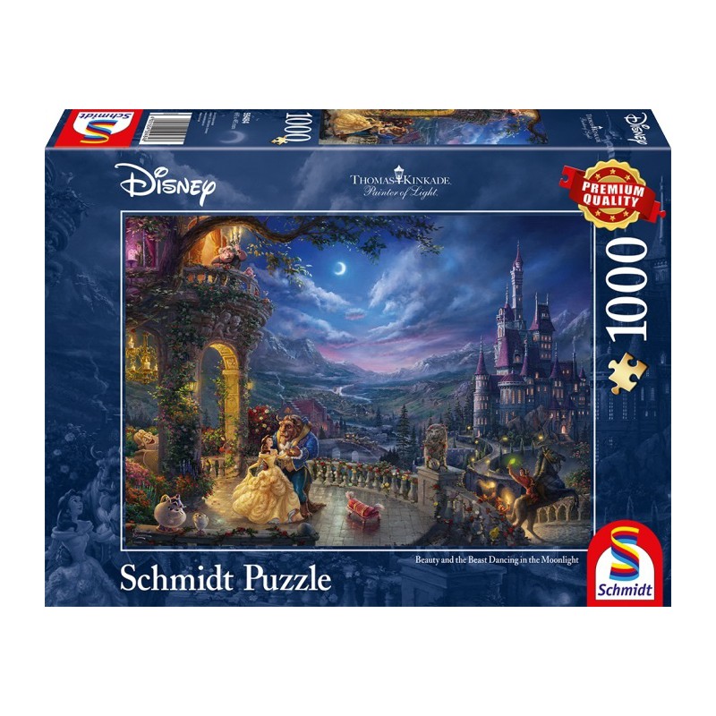 Disney Beauty and the beast,  Kinkade 1000 stukjes