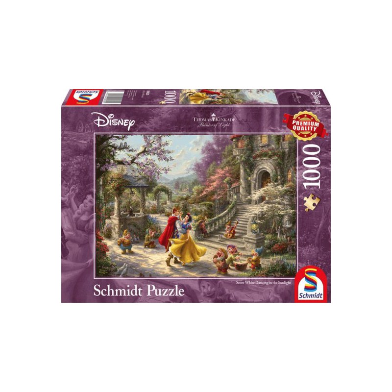 Disney Dancing Snow White,  Kinkade 1000 stukjes