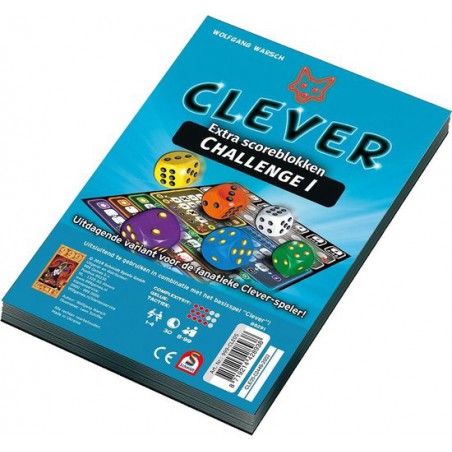 Clever Challenge 1 Scoreblok 2 stuks - Dobbelspel, 999 games