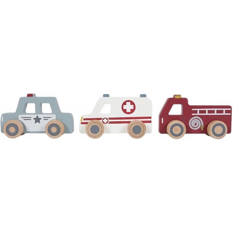 Houten Hulpverleningsauto's - Little Dutch
