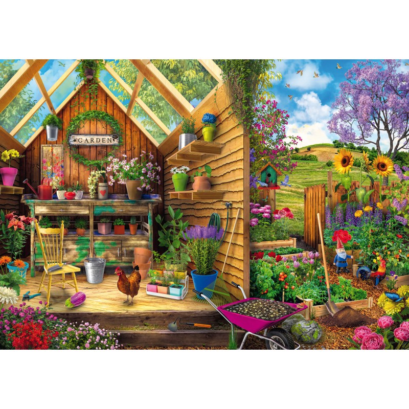 Blik in het tuinhuis 300p XL Ravensburger