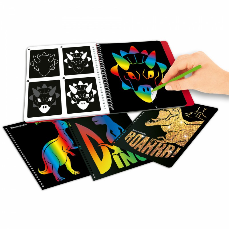 Dino World Magic Scratch boek