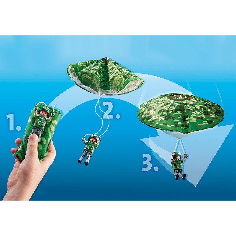 Playmobil - Politiehelikopter: parachute-achtervolging,  70569