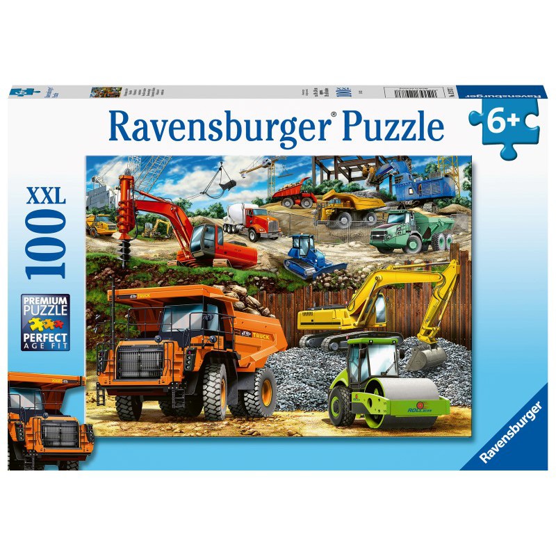Bouwvoertuigen 100 stukjes Ravensburger