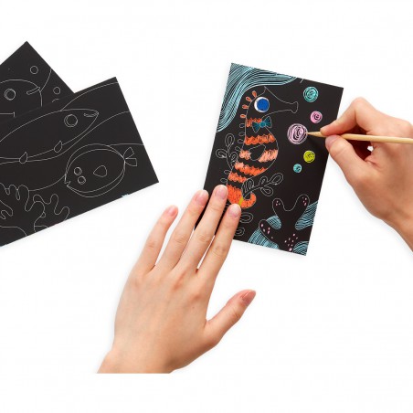 Mini Scratch & Scribble Art Kit- Vissen