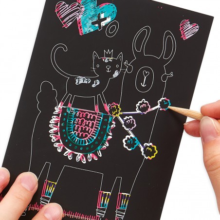 Mini Scratch & Scribble Art Kit- Eenhoorn, Ooly