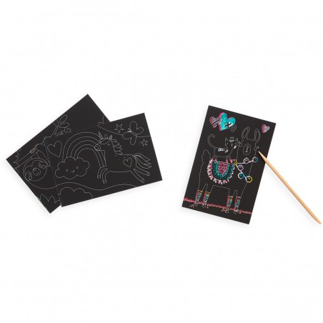 Mini Scratch & Scribble Art Kit- Eenhoorn, Ooly