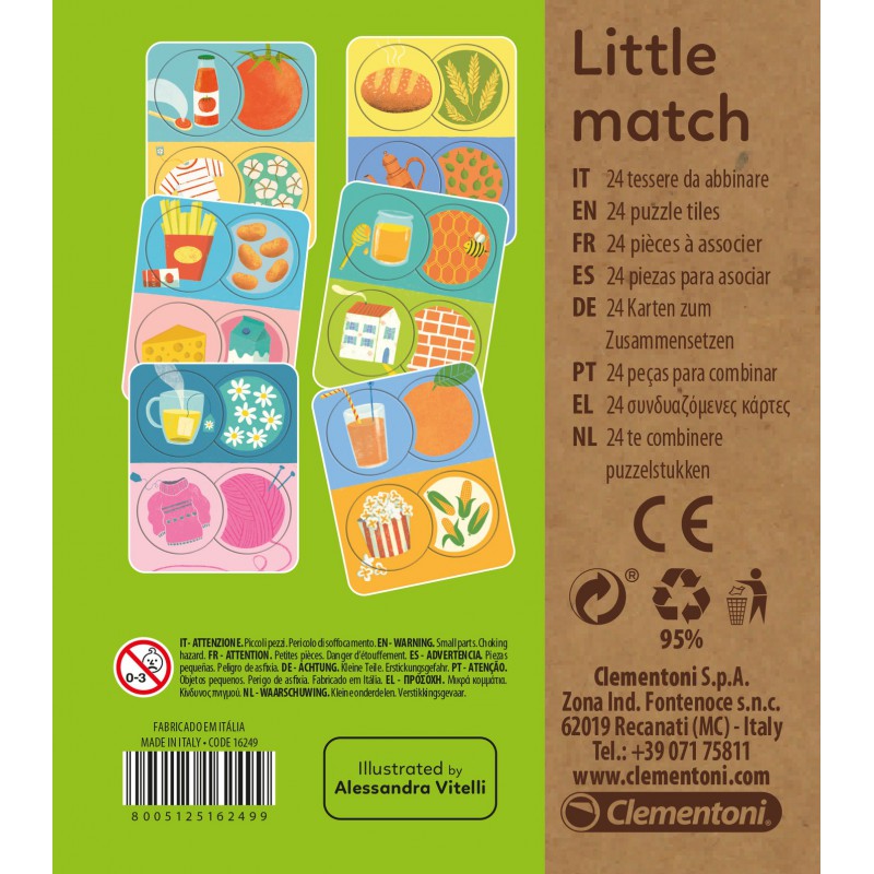 Clementoni - Blokkenpuzzel Voor en Na