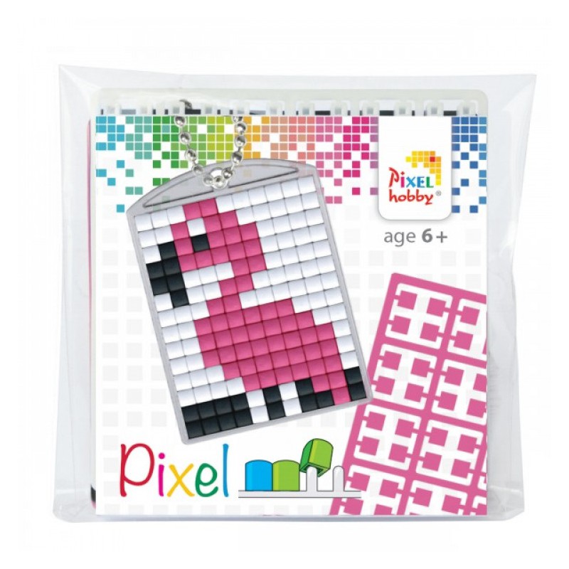 Medaillon set met 3 matjes - Flamingo