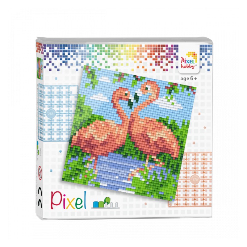 Pixel Set - Flamingo's