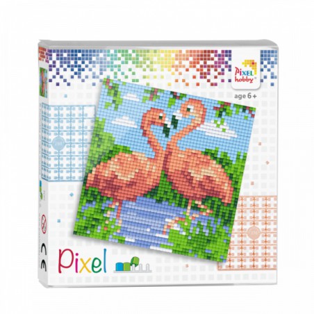 Pixel Set - Flamingo's